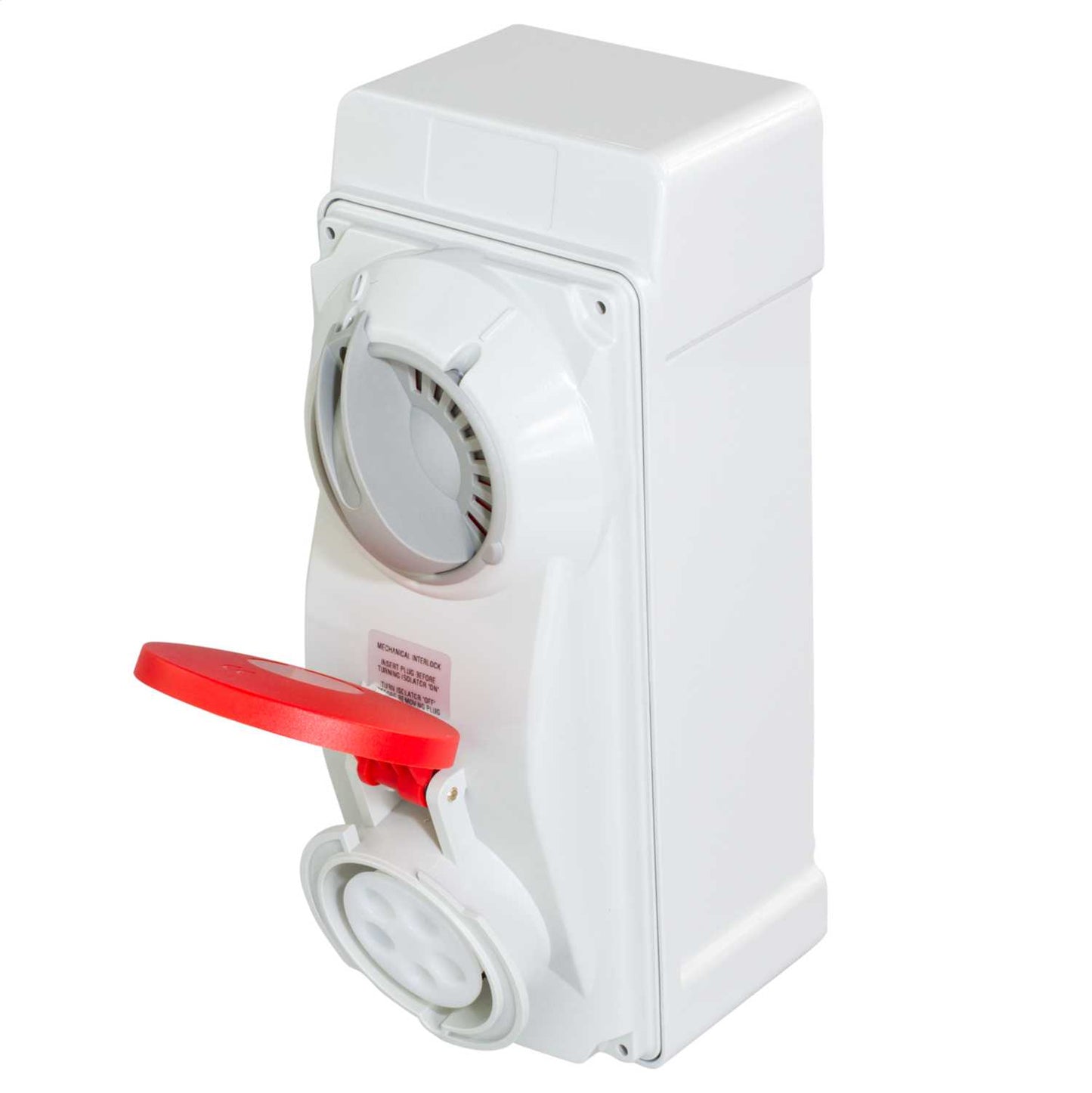 Lewden 16A 3P+N+E 415V Interlocked Switched Socket IP44