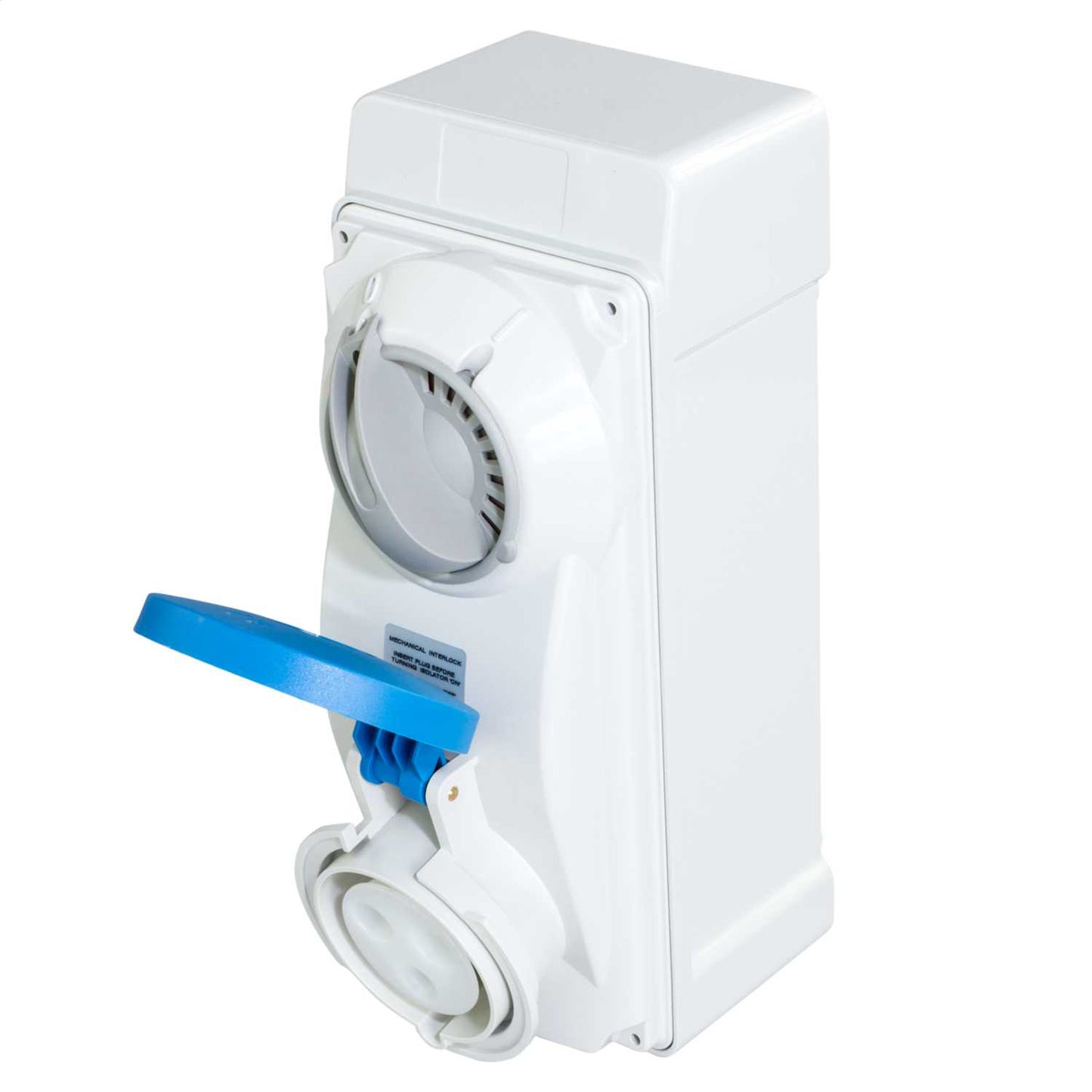 Lewden 32A 2P+E 230V Interlocked Switched Socket IP44
