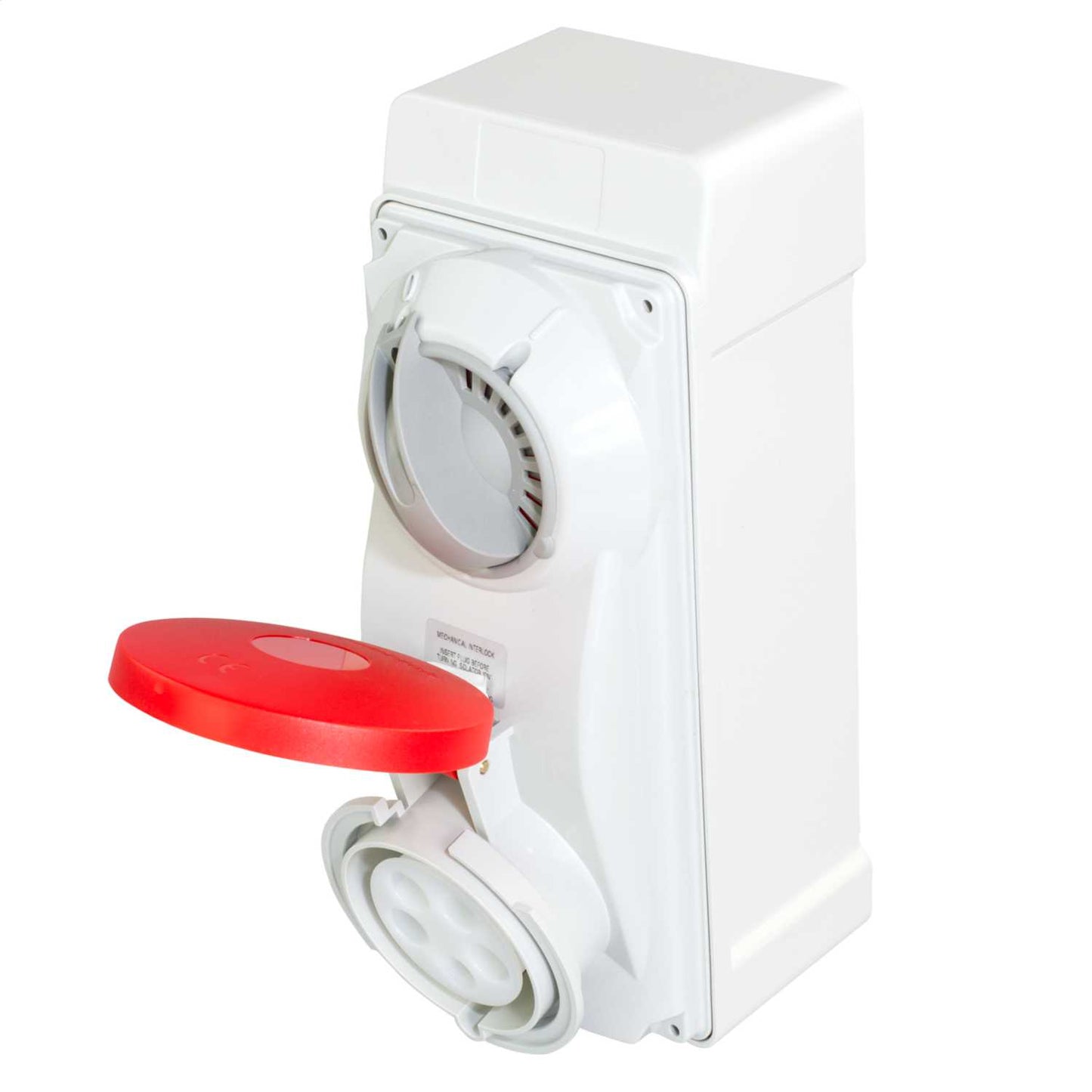 Lewden 32A 3P+N+E 400V Interlocked Switched Socket IP44