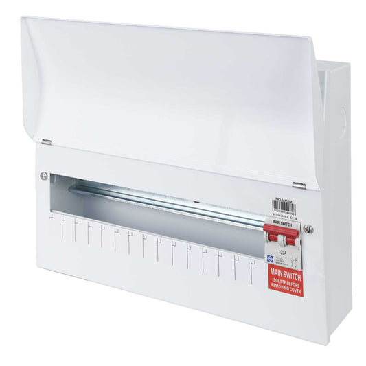 Lewden 14 + 1 Way 100A Isolator Incomer Metal Clad Consumer Unit