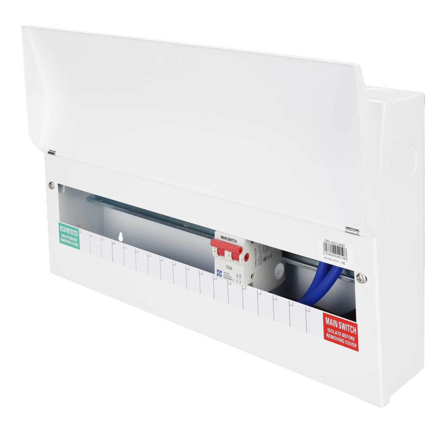 Lewden 15 + 1 Way Flexible Dual RCD Ready Metal Clad Consumer Unit