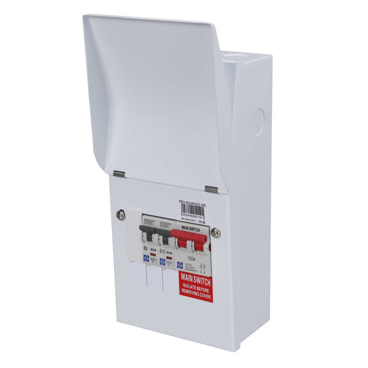 Lewden Metal Clad Garage Unit with 100A Isolator and 6A and 16A MCB