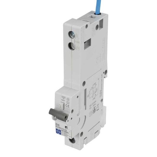 Lewden 6A 1P+N 1 Module B Curve 10kA 30mA Type A Rcbo