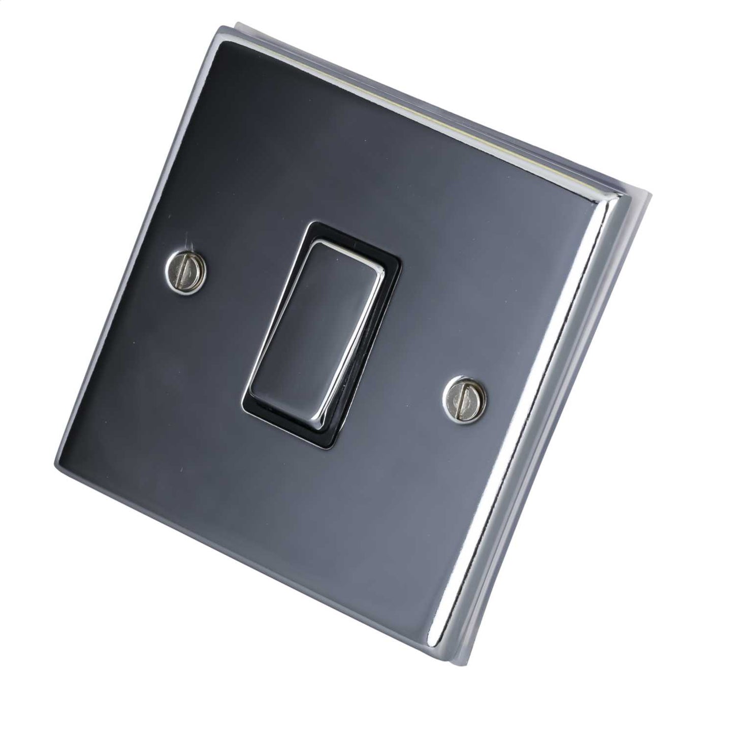 LGA Selectric 7M-Pro 1 Gang Intermediate Switch Metal / Black Insert Polished Chrome