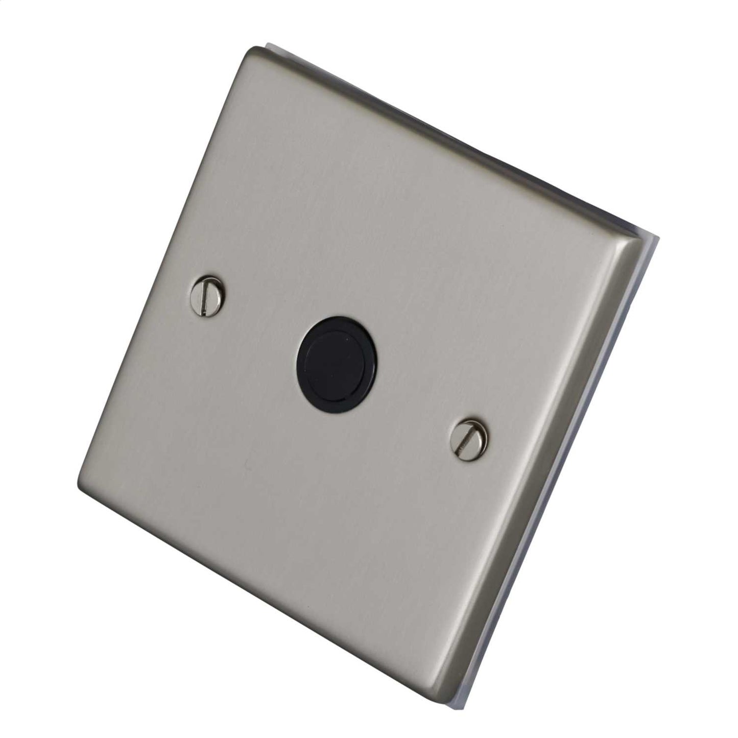LGA Selectric 7M-Pro 20A 1 Gang Flex Outlet Black Insert Satin Chrome