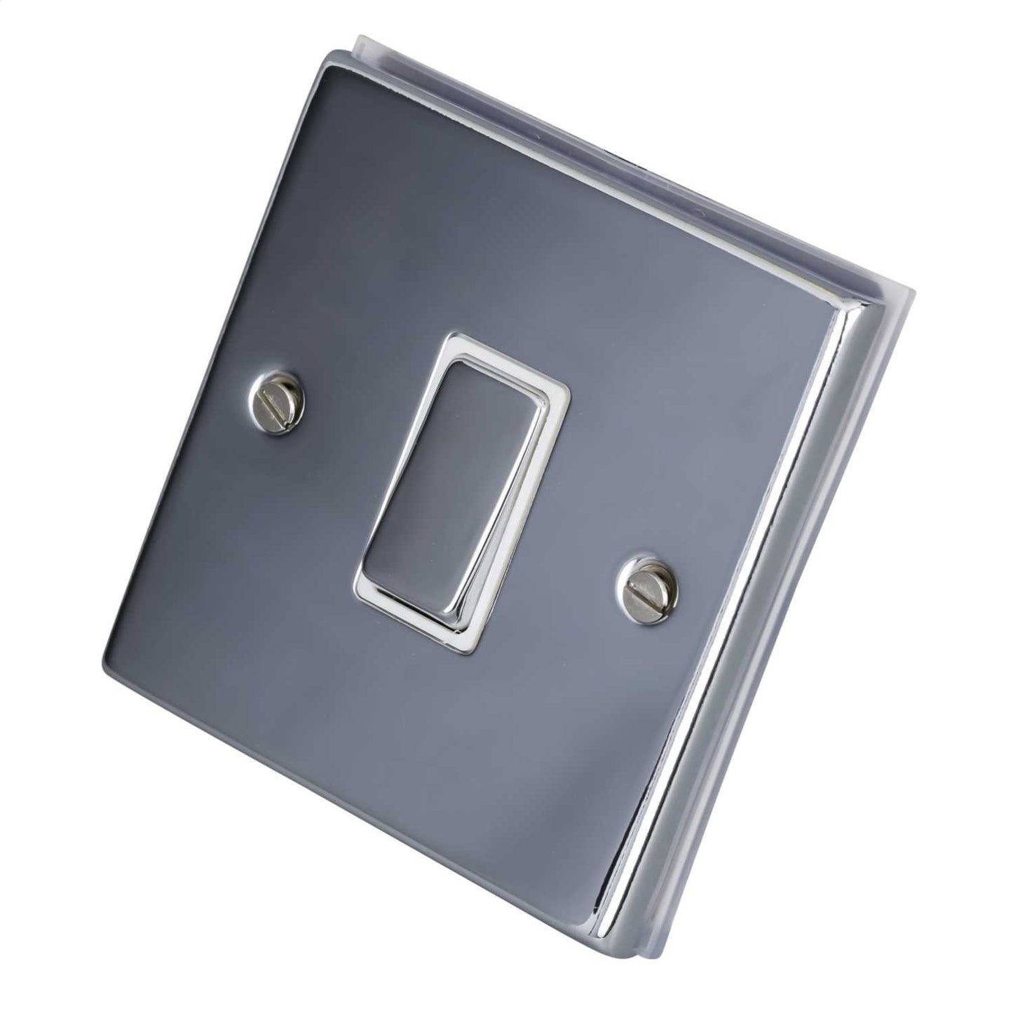 LGA Selectric 7M-Pro 1 Gang Intermediate Switch Metal / White Insert Polished Chrome