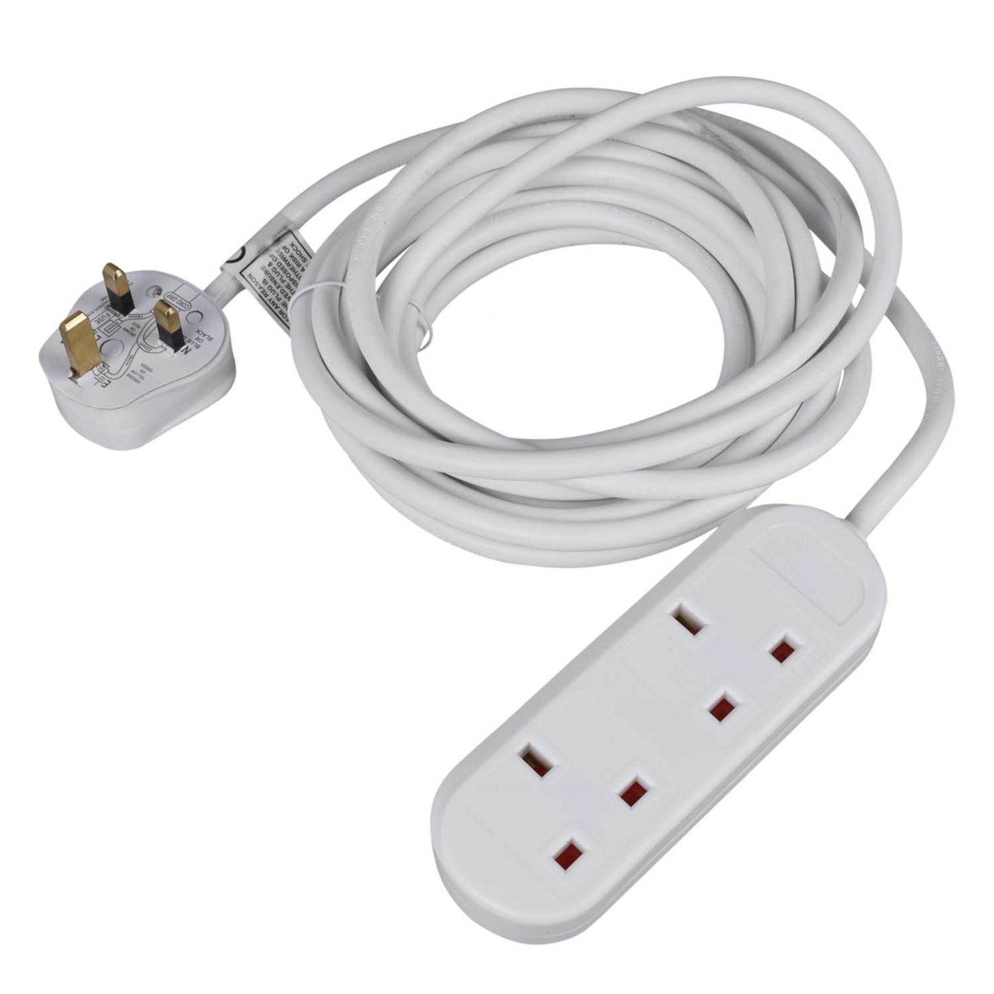 LGA Selectric 13A 5m 2 Gang Extension Lead White