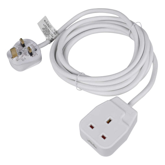 LGA Selectric 13A 3m 1 Gang Extension Lead White