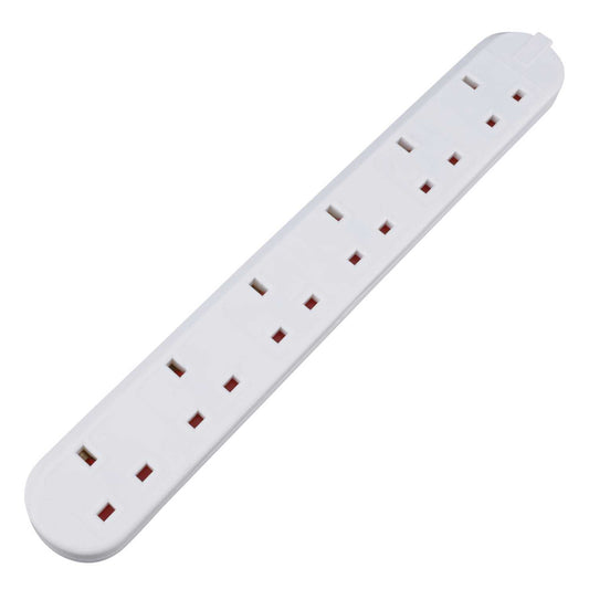 LGA Selectric 13A 6 Gang Trailing Socket with Neon