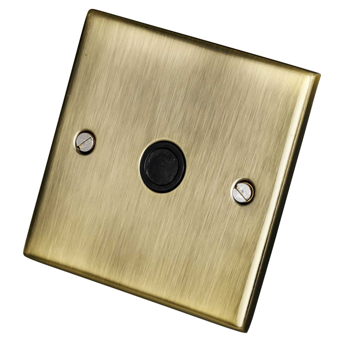 LGA Selectric 5M 20A Flex Outlet Black Insert Antique Brass