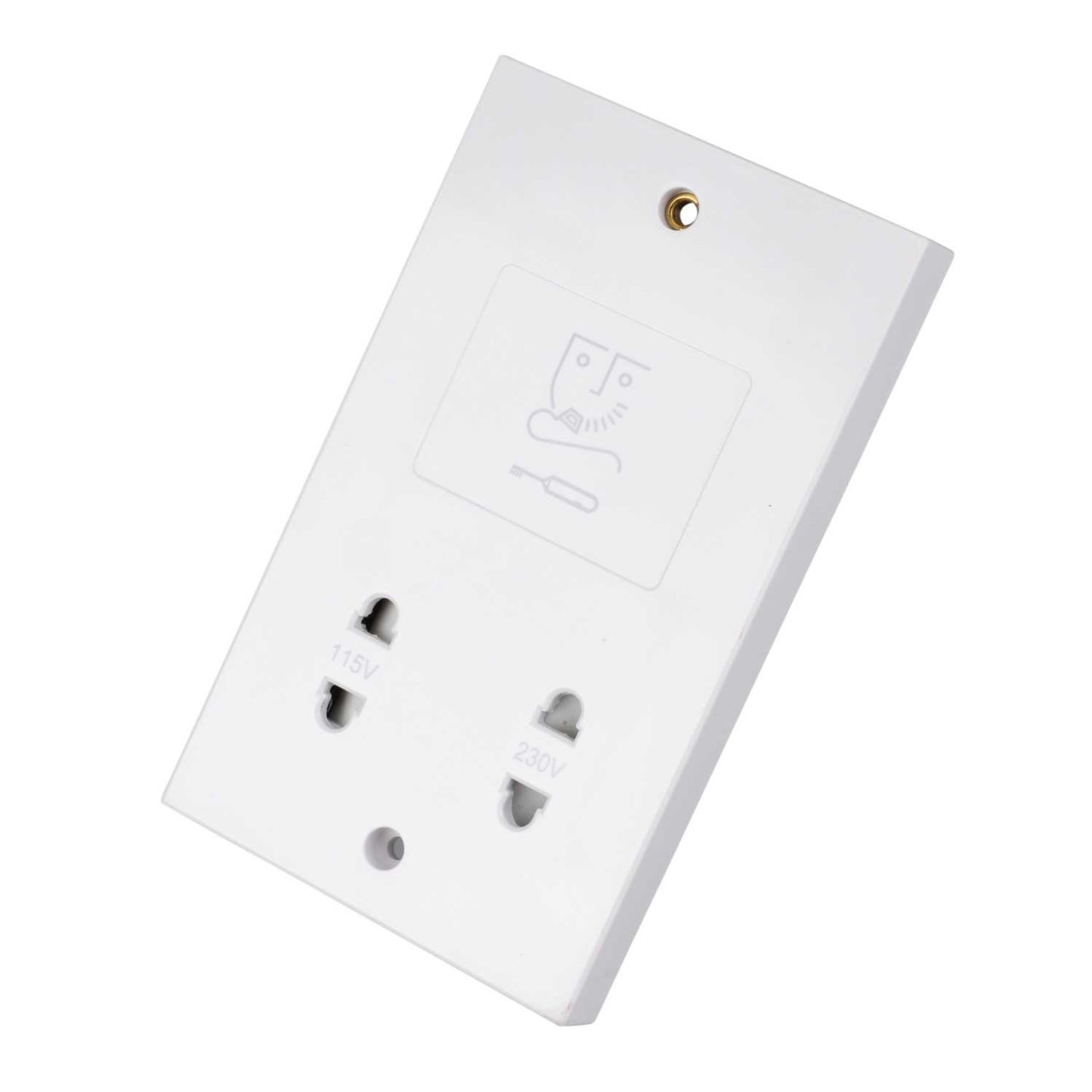 LGA Selectric 115 / 230V Dual Voltage Shaver Socket White