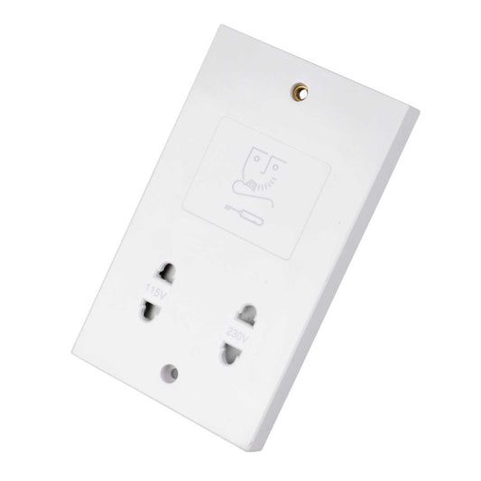 LGA Selectric 115 / 230V Dual Voltage Shaver Socket White