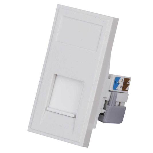 LGA Selectric CAT6 Unshielded RJ45 Module White