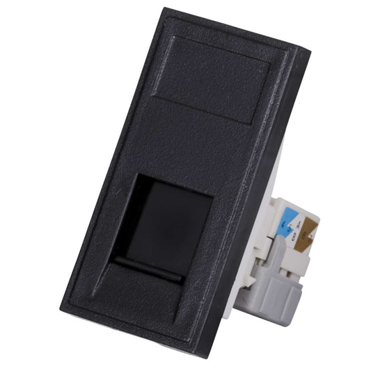 LGA Selectric CAT6 Unshielded RJ45 Module Black