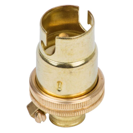 M10 x 1mm Threaded Entry Lampholder without Shade Ring (Sold in 1's)