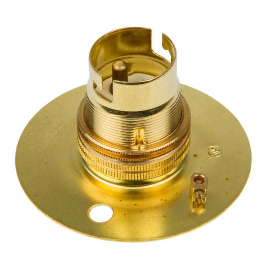 50mm Besa Batten Lampholder with Shade Ring (Sold in 1's)