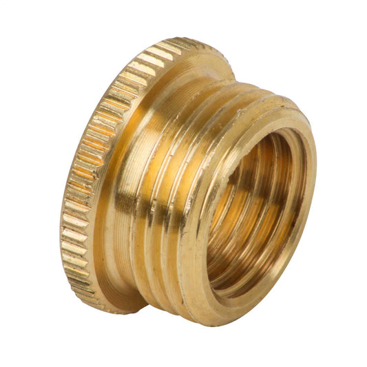 ½” M to 3/8”F Knurled Head Brass Reduction Bushes (Sold in 1's)