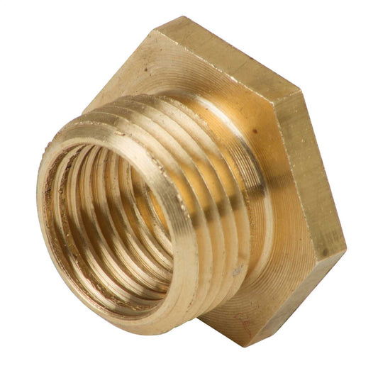 ½” M to M10 F Hexagon Head Brass Reduction Bush (Sold in 1's)