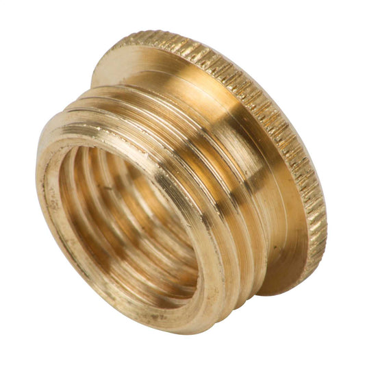 ½”M to M10 F Knurled Head Brass Reduction Bushes (Sold in 1's)