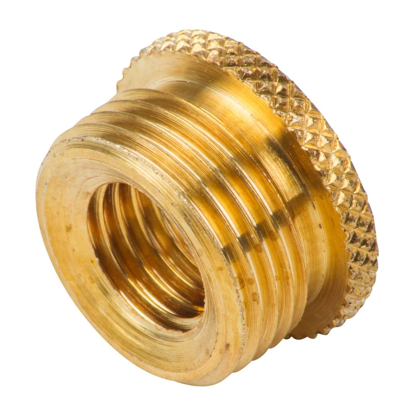 ½” M to 5/16” F Knurled Head Brass Reduction Bushes (Sold in 1's)