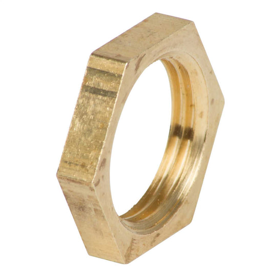 M13 x 1 5/8” AF 3.3mm Thick Brass Hexagon Locknuts (Sold in 1's)