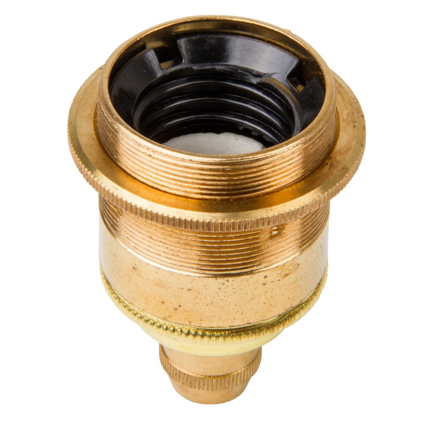 E27 ES Lampholder with Shade Ring (Sold in 1's)