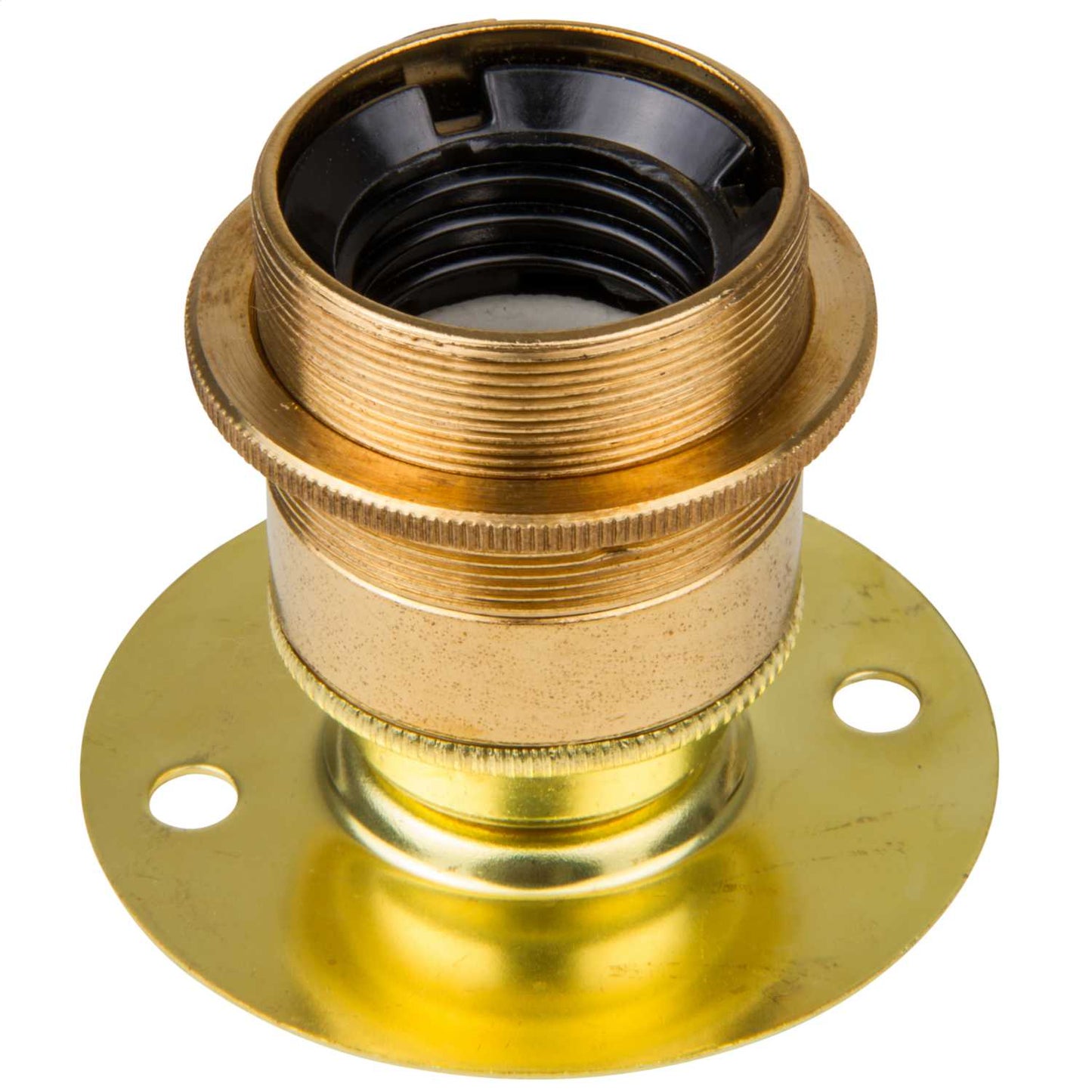 Batten Fixing E27 ES Lampholder with Shade Ring (Sold in 1's)