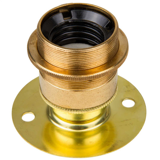 Batten Fixing E27 ES Lampholder with Shade Ring (Sold in 1's)
