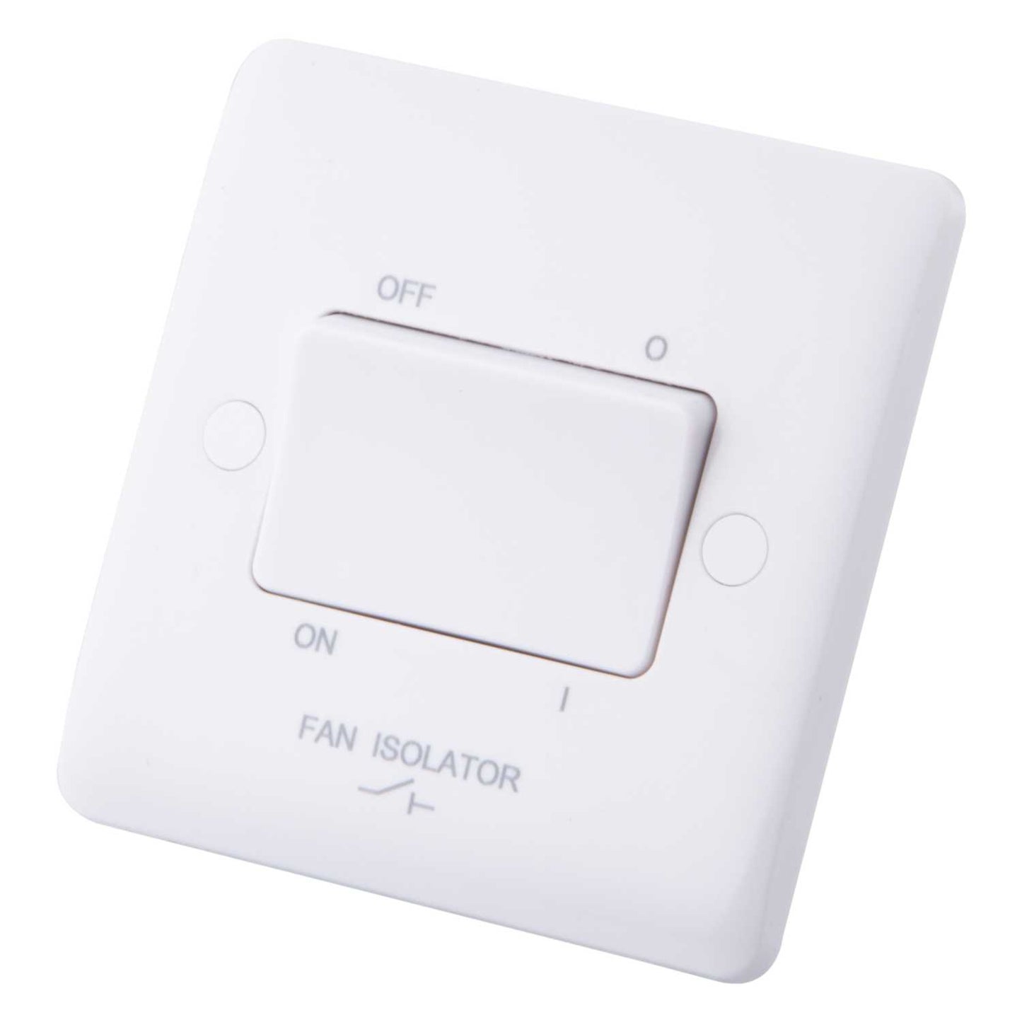 M2 Slimline 10A Triple Pole Fan Isolator Switch White