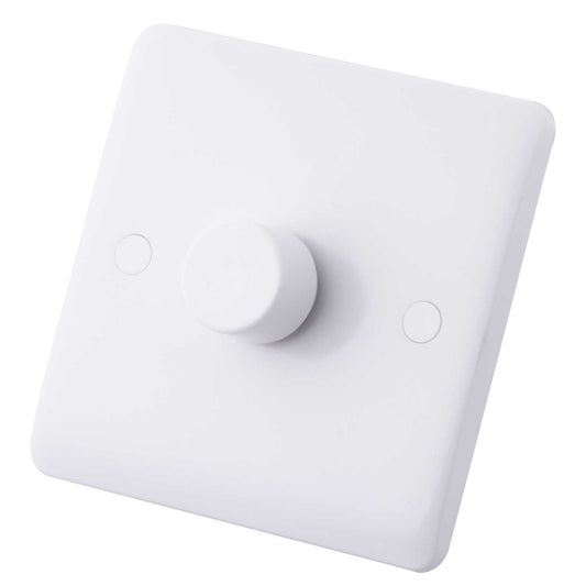 M2 Slimline 400W 1 Gang Leading Edge LED Dimmer White