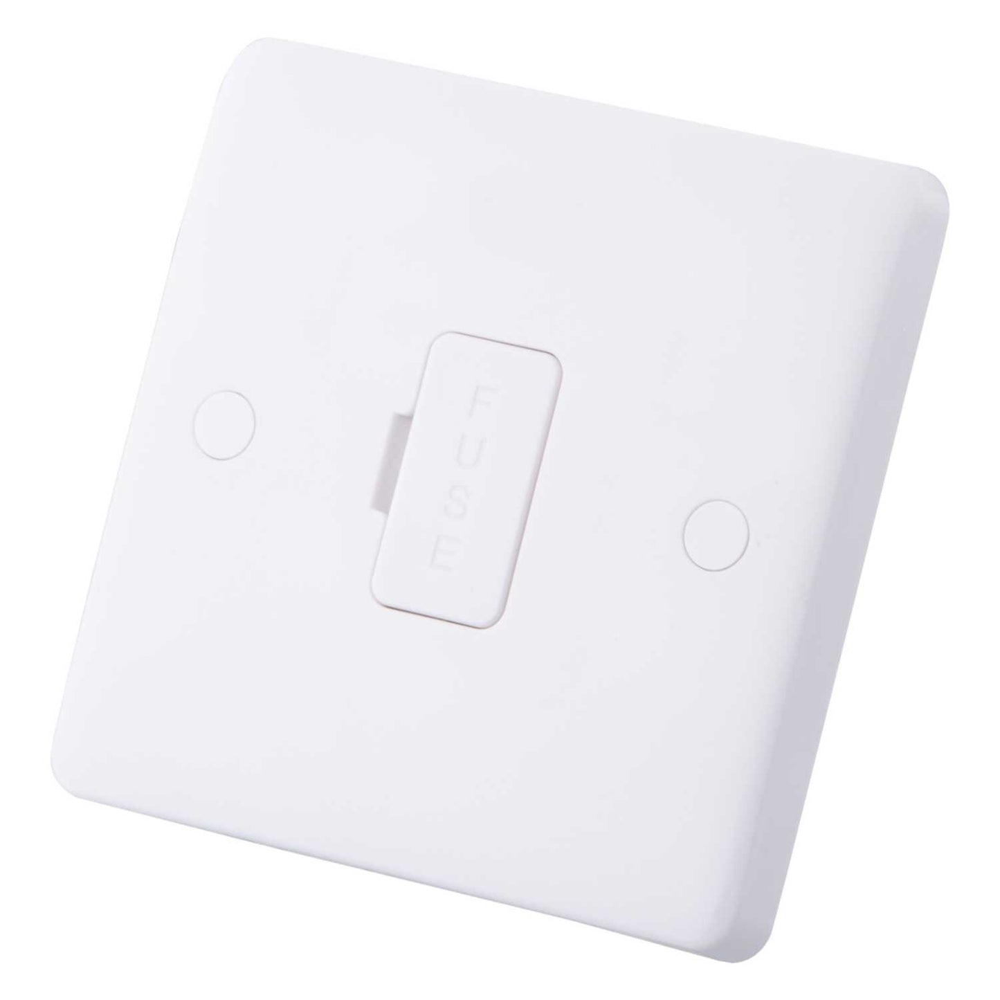 M2 Slimline 13A Unswitched Fused Spur with Flex Outlet White