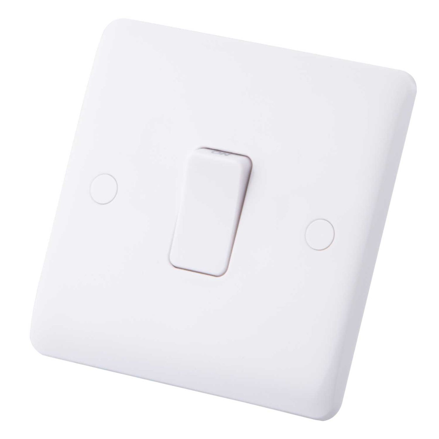 M2 Slimline 20A DP Switch with Flex Outlet White
