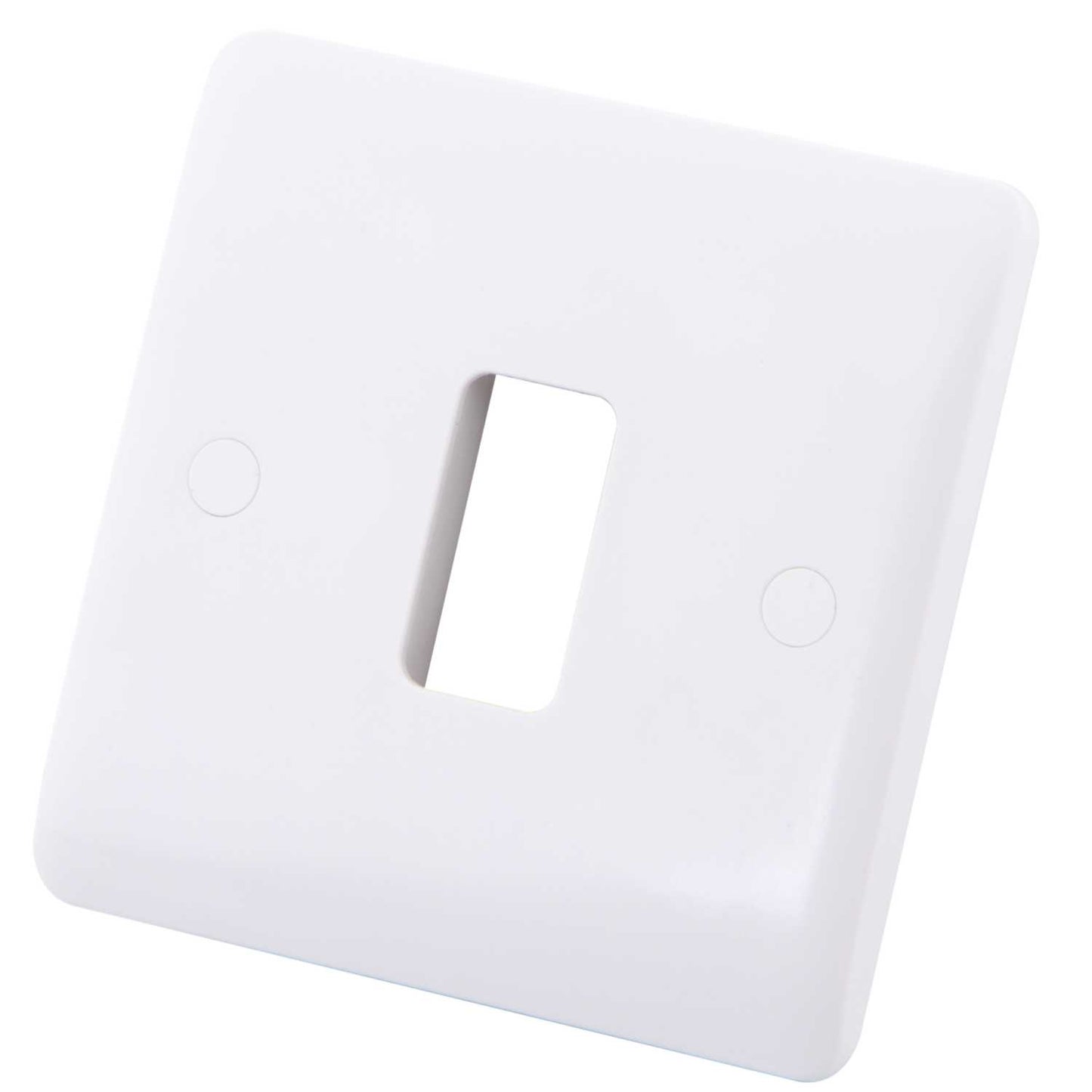 1 Gang 1 Module Front Plate White