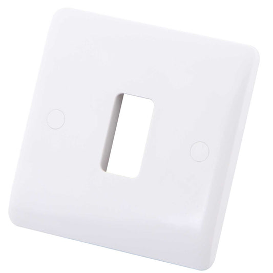 1 Gang 1 Module Front Plate White