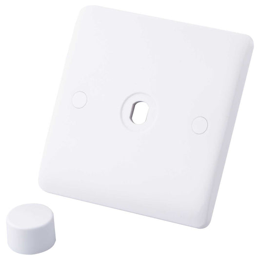 M2 Slimline 1 Gang Dimmer Switch Plate Kit White