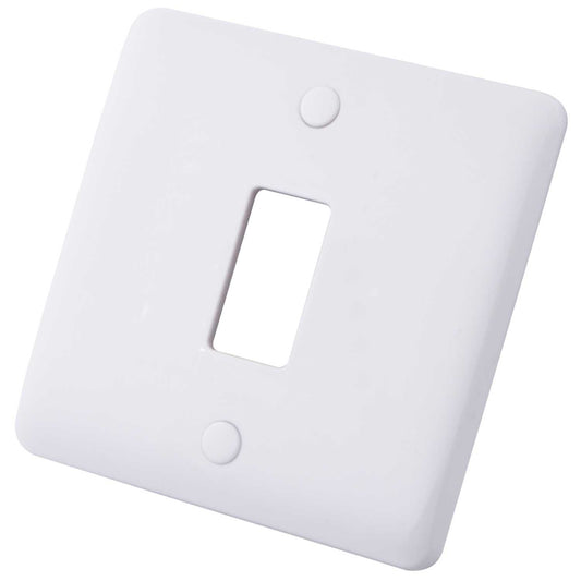 M2 Slimline 1 Gang Grid Front Plate