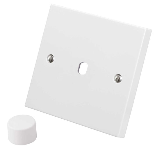 M2 Square 1 Gang Dimmer Switch Plate Kit White