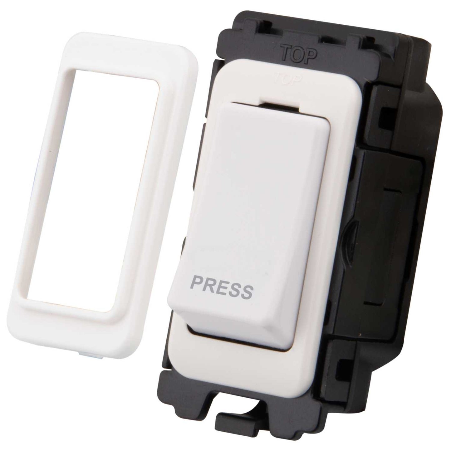 M2 Grid 20A 2 Way Retractive Grid Switch marked Press