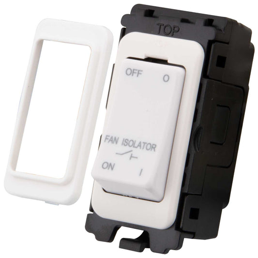M2 Grid 10A Triple Pole Fan Isolator Grid Switch