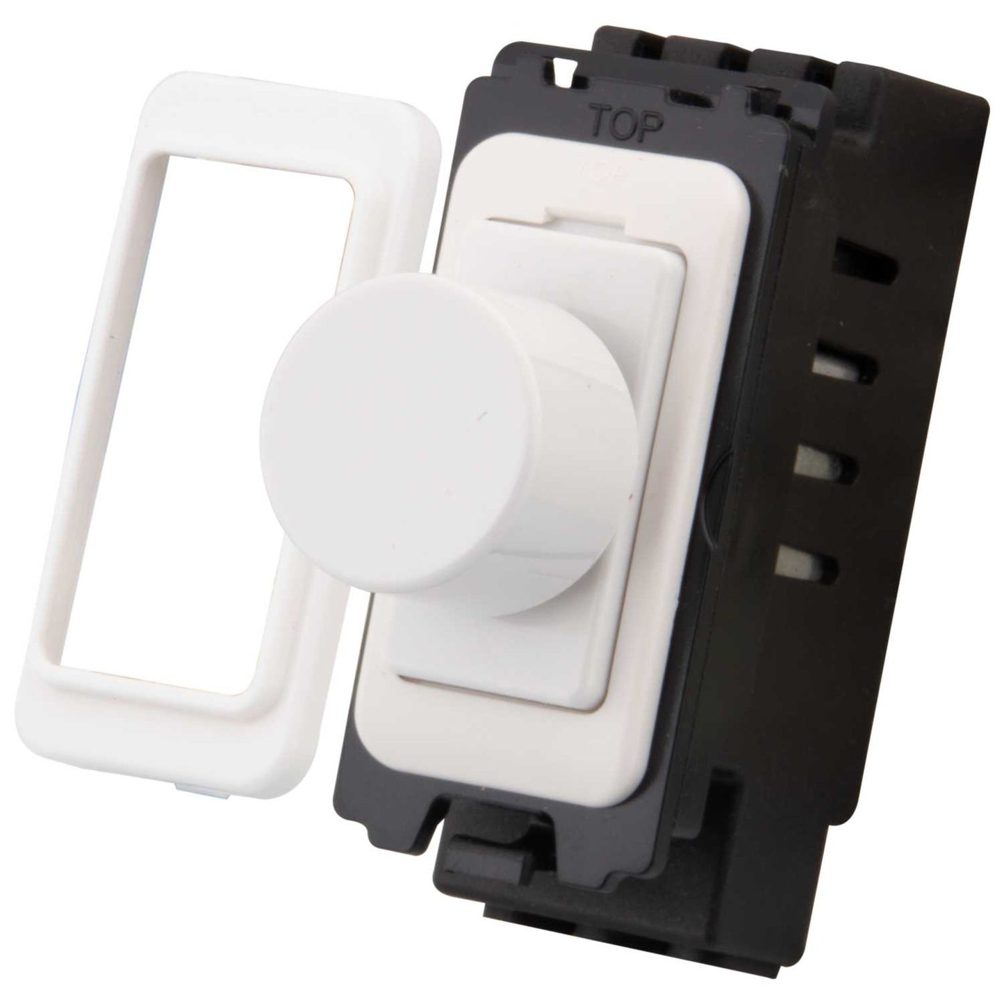M2 Grid 6A 2 Way Dummy Dimmer Switch Grid Module White