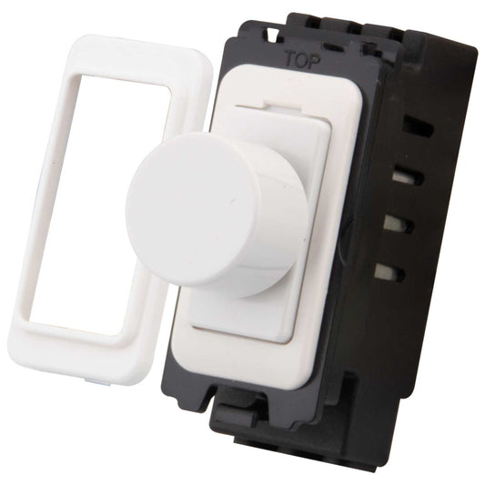 M2 Grid 6A 2 Way Dummy Dimmer Switch Grid Module White
