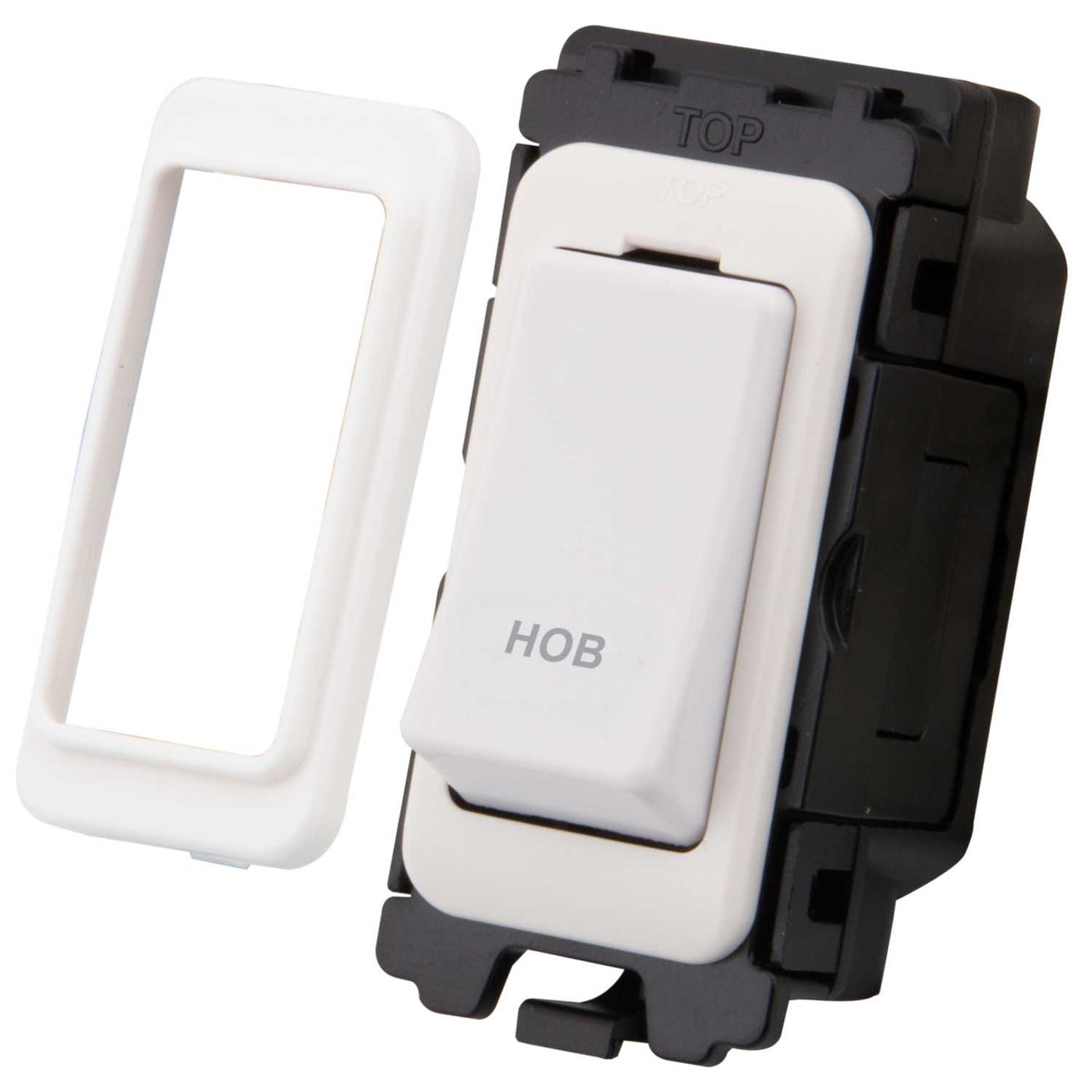 M2 Grid 20A Double Pole Grid Switch marked Hob