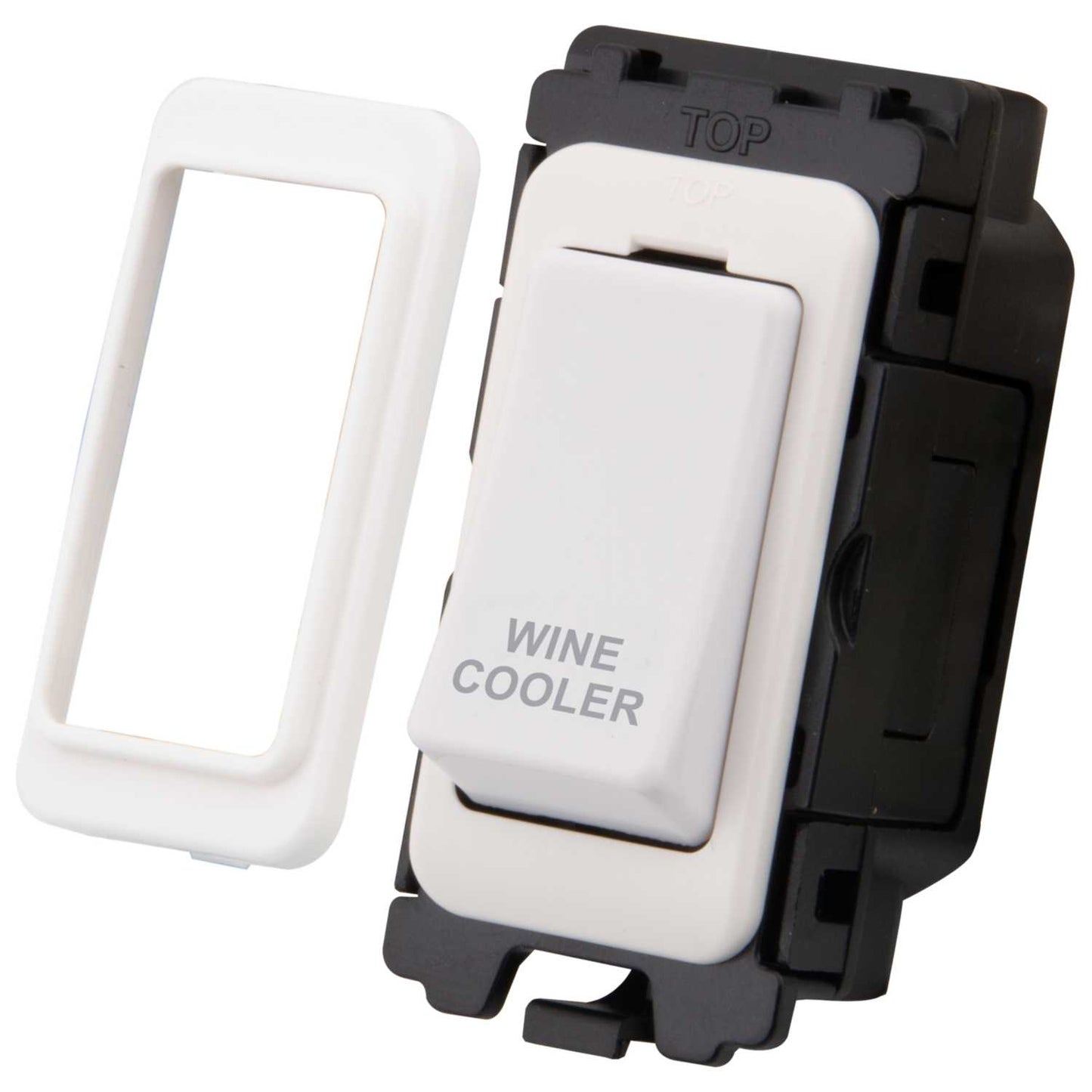 M2 Grid 20A Double Pole Grid Switch marked Wine Cooler