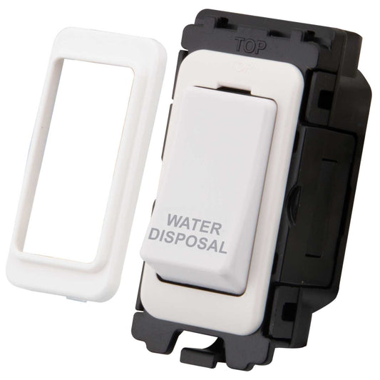 M2 Grid 20A Double Pole Grid Switch marked Waste Disposal