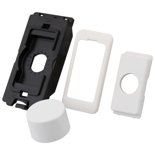 M2 Grid Dimmer Assembly Module Black with White Cap