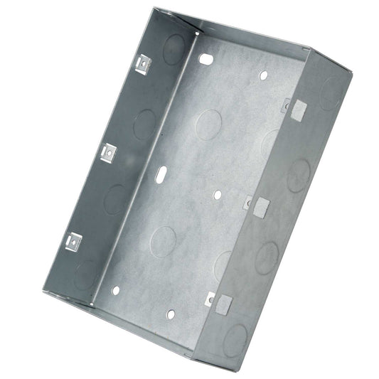 M2 Grid 9 and 12 Gang Flush Metal Back Box