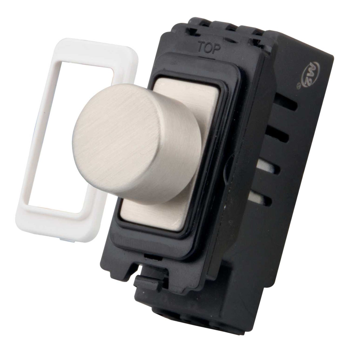 M2 Grid 2 Way Intelligent Grid Dimmer Module Brushed Stainless Steel