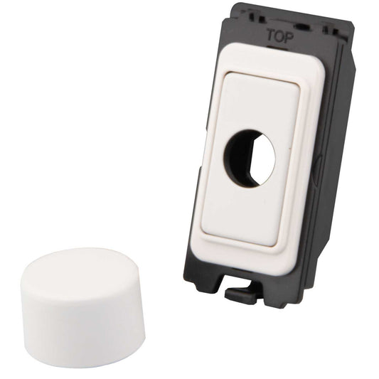 M2 Grid Dimmer Assembly Module Painted Matt White