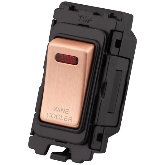 M2 Grid 20A DP Grid Switch with Neon marked Wine Cooler Copper