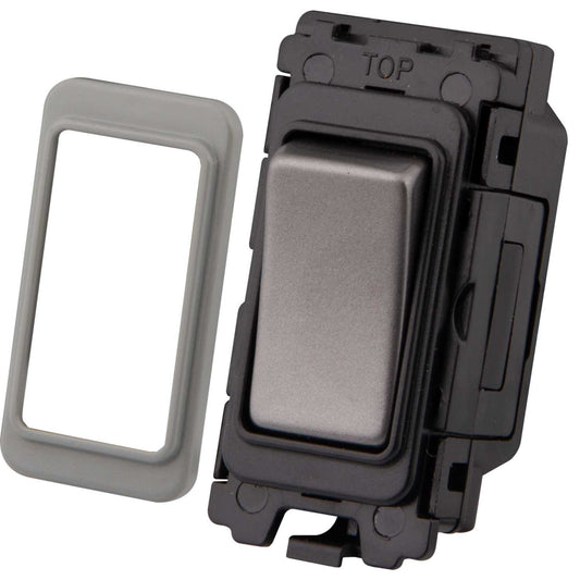 M2 Grid 20A 3 Position Grid Switch Gunmetal